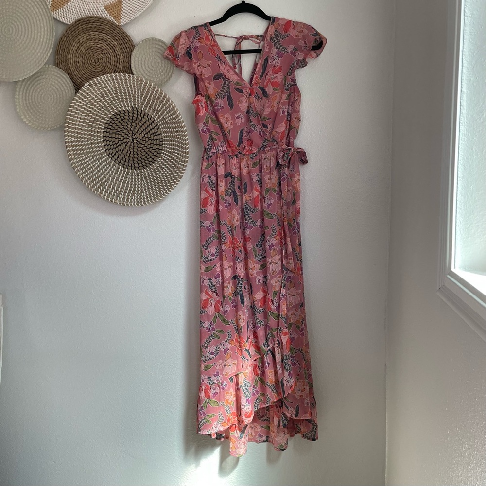 Band of gypsies pink boho dress